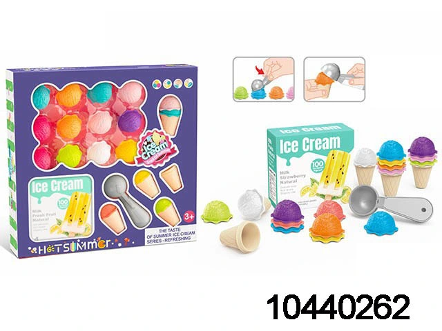 87PCS DIY Toys Educational Ice Cream Play Set Intellectual Toy (10440261)