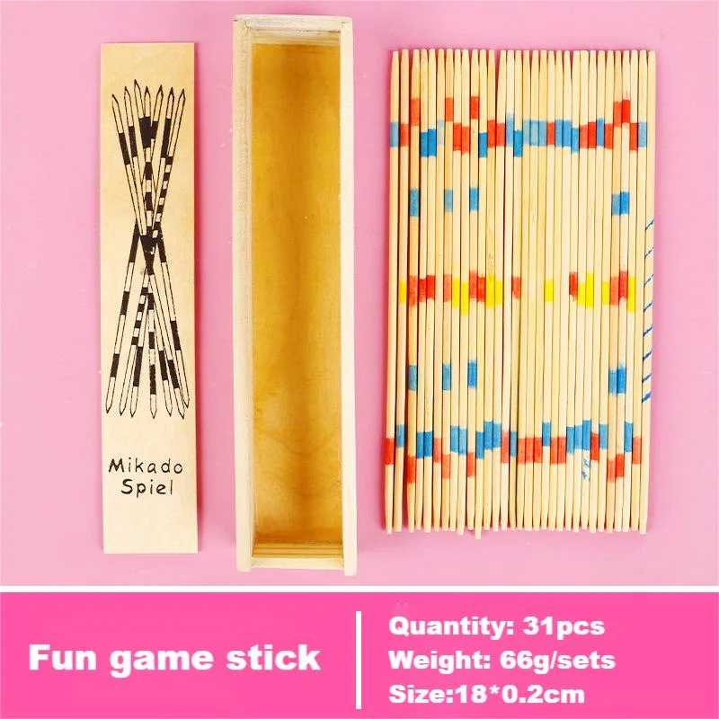 Clásico Nostalgic Juego Stick Padre-Niño Interactive Gift de madera Pick Juego de Puzzle de mesa de palo