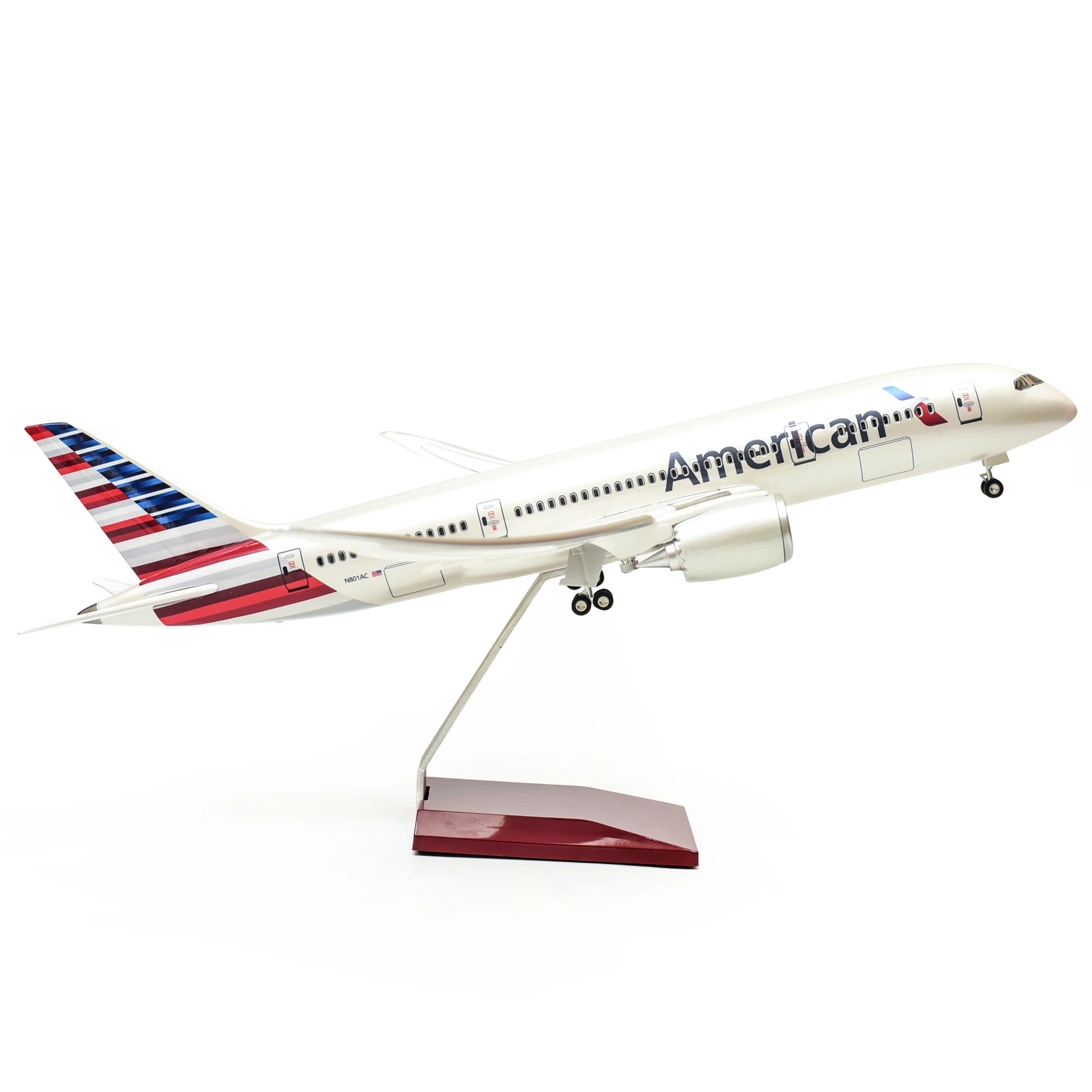 Modelo Plane Boeing B787-8 escala 1:130 resina modelo avião