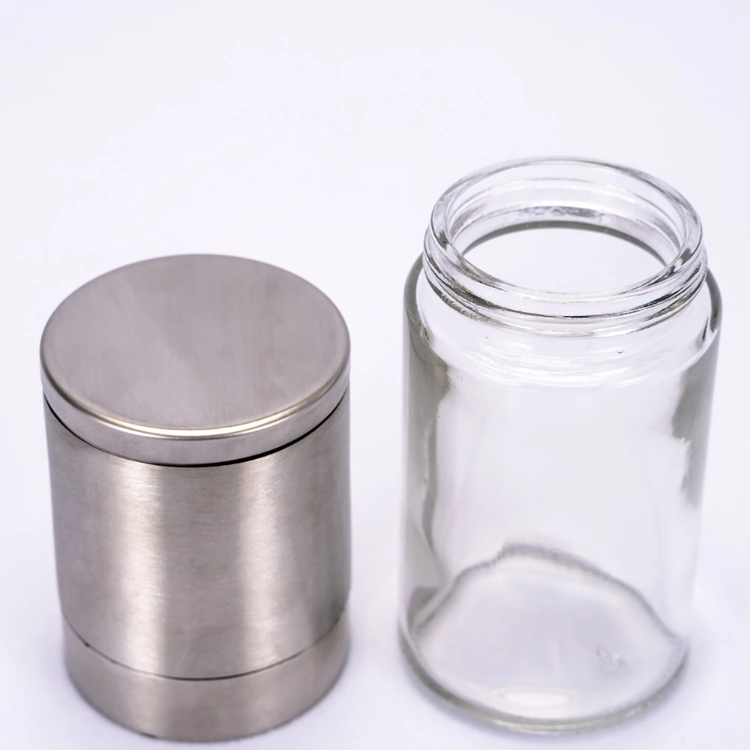 Good Quality Pepper Salt Grinder Manual Stainless Grinding Lid Glass Bottle Spice Mill