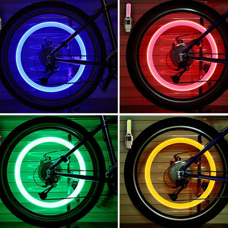 All Cars Bicycle Plastic ABS LED Bike 2PCS/Set Wheel Light with Batteries