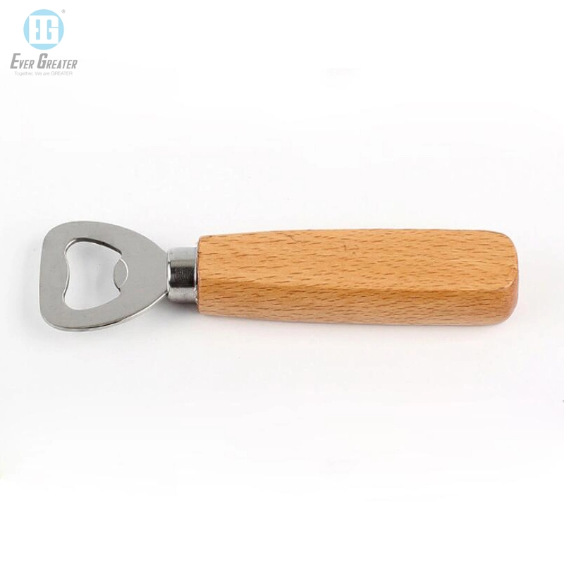 Wooden Handle Bottle Cheap Price Can Beer Opener Blank