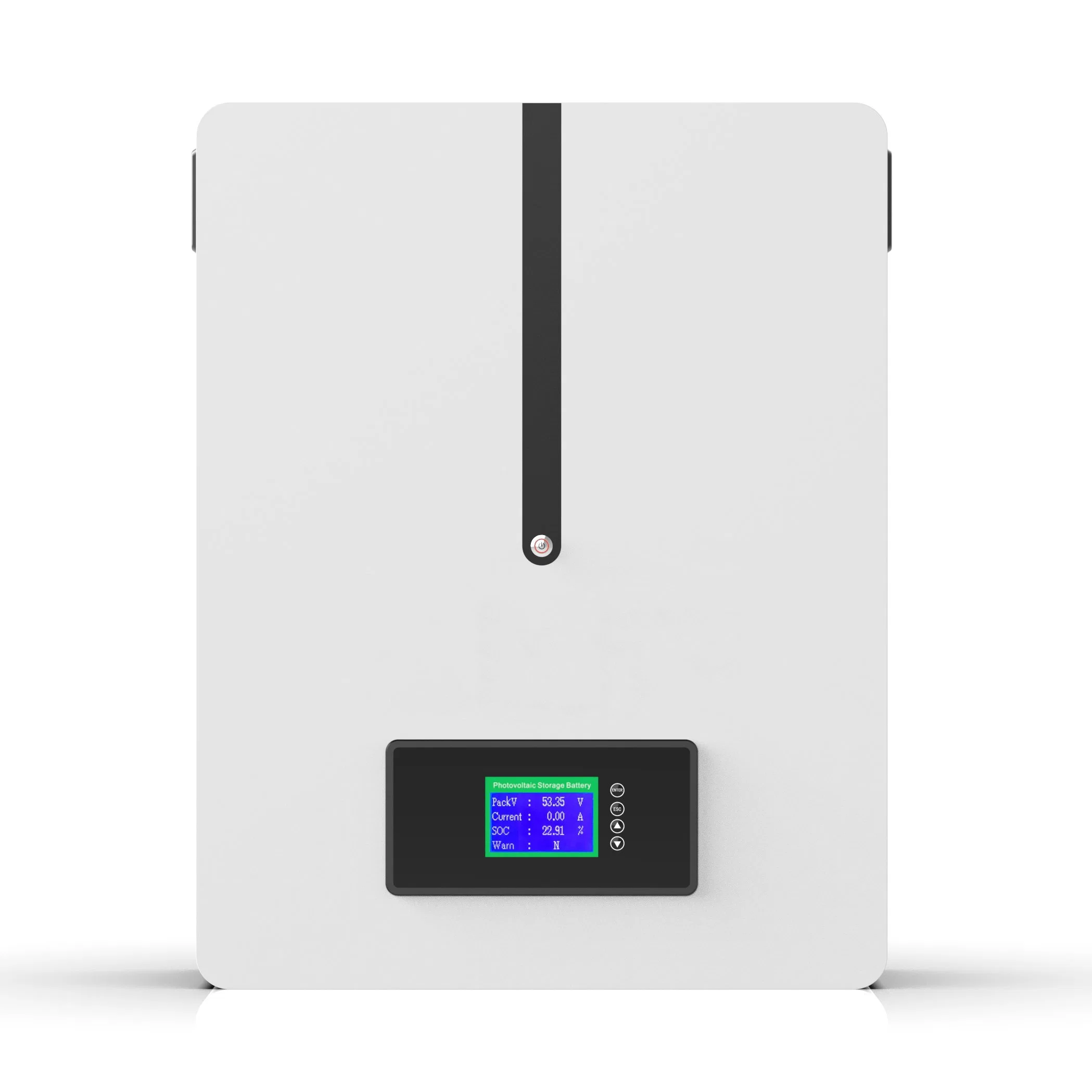 Batterie solaire 51.2V 100Ah lithium LiFePO4 Bateria 5kwh Mur d'alimentation du système de stockage de l'énergie pour la maison de la batterie BMS intégré