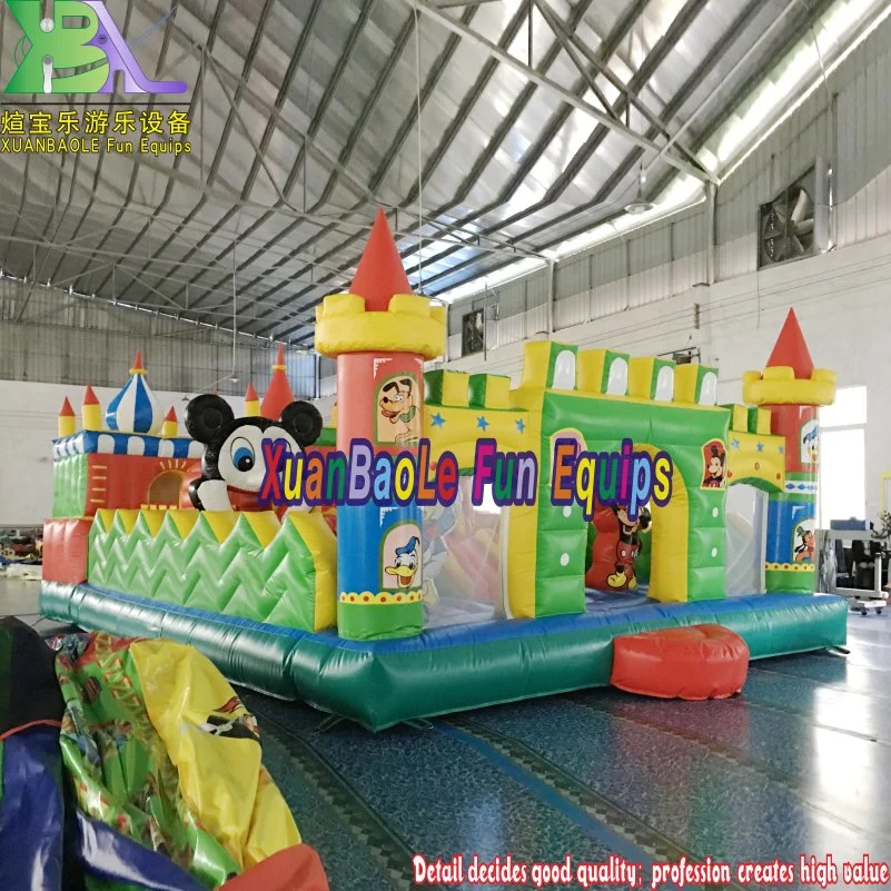 8X6X3mh Giant Inflatable Fun City for Sale, Commercial Inflatable Bouncer Amusement Park