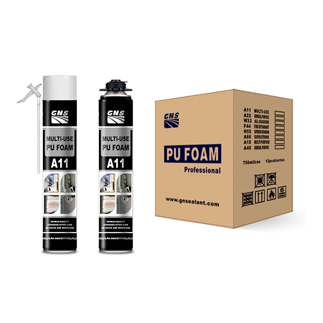 PU Insulation and Construction Foam Good Adhesion on Most Media (concrete, mortar, fibre-cement, brick, plaster, tile, wood)