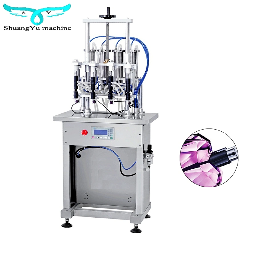 Vacuum Perfume Filling Equipment with 4 Nozzles