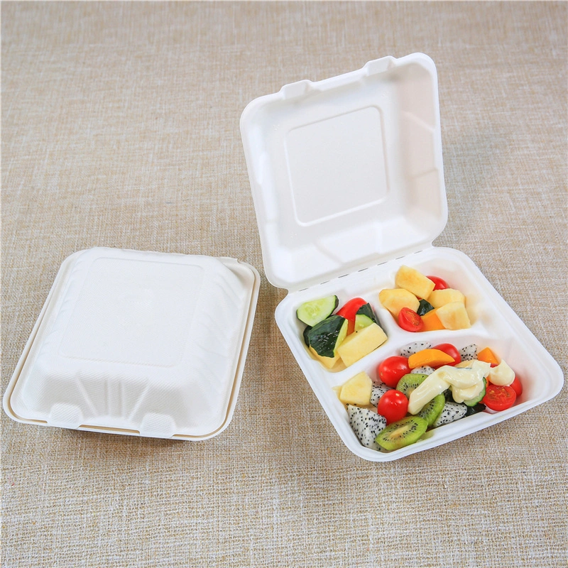 Clamshell Manufacture Bagasse Sugarcane Different Products Food Storage &AMP Container