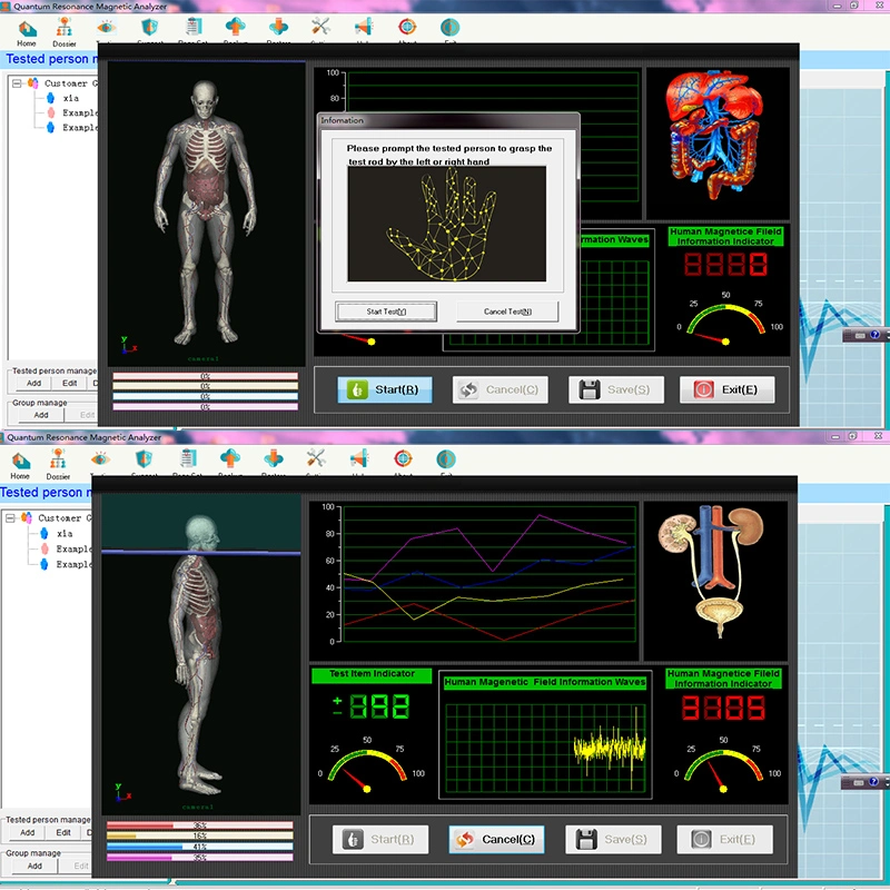 8th Generation Quantum Resonance Magnetic Analyzer for Body Health Check