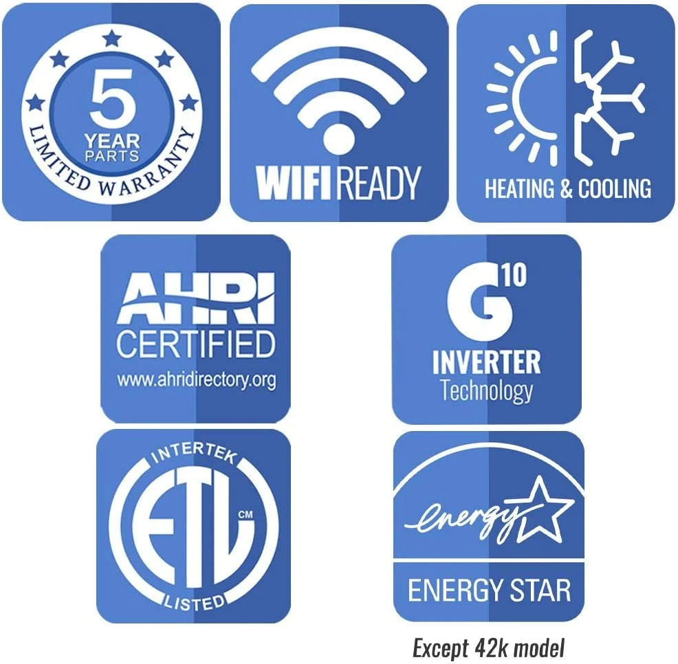 Refroidissement Wi-Fi OEM complet uniquement vitesse fixe et air de l'onduleur Conditionneur