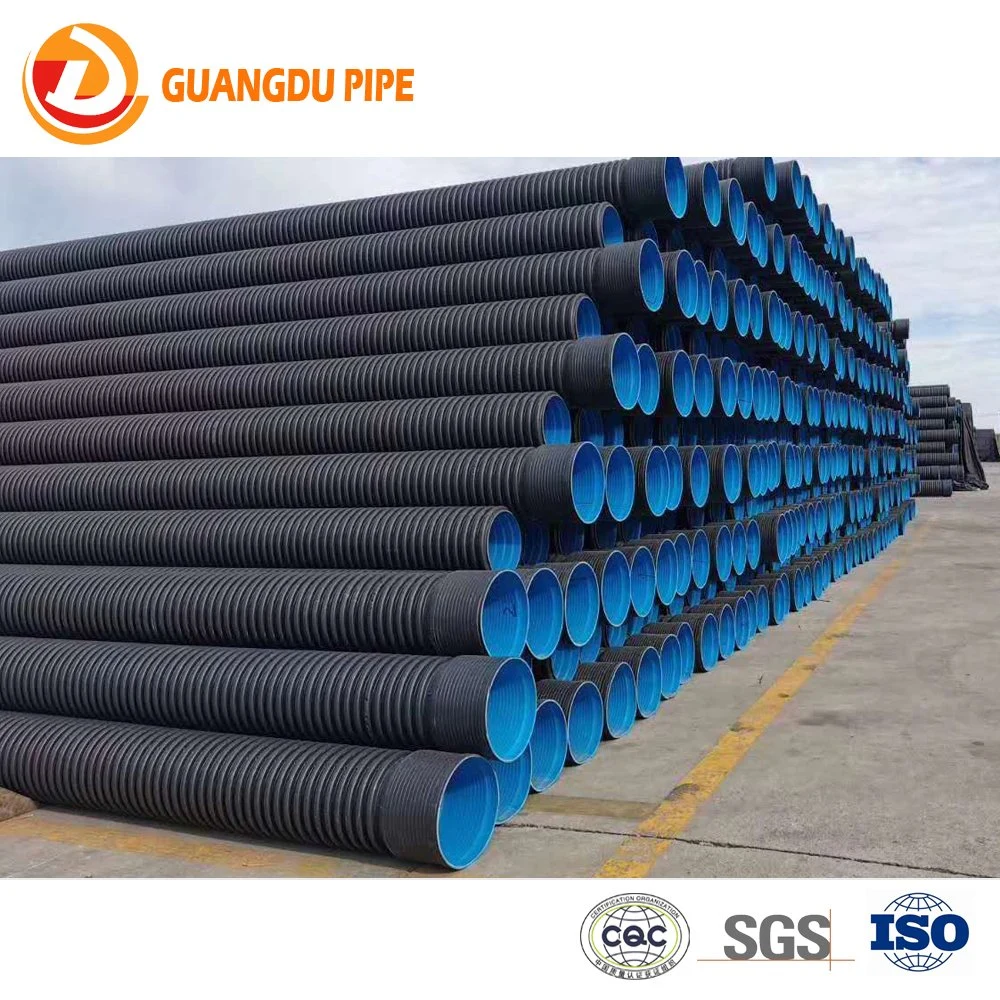 HDPE Perforated Corrugated Drain Pipe Double Wall Corrugated Pipe