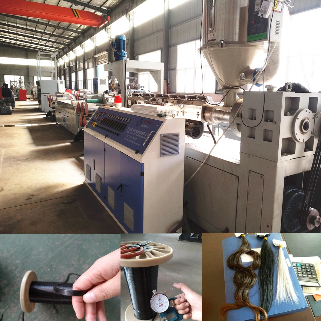 Synthetic Human Wig Hair Fiber/Filament/Mono Filament/Yarn Making Extruder Production Line