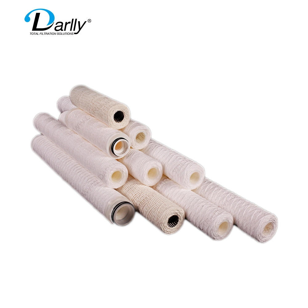 Stainless Steel Core Glass Fiber Yarn Sediment Water Filter Cartridge for Water Filtration