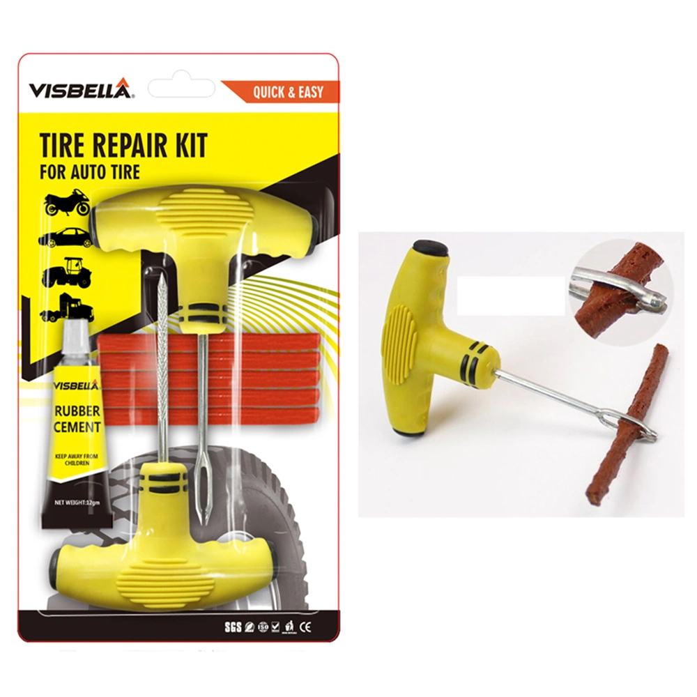 Visbella Quickly and Easily Tubeless Tyre Puncture Repair Kit/Tool