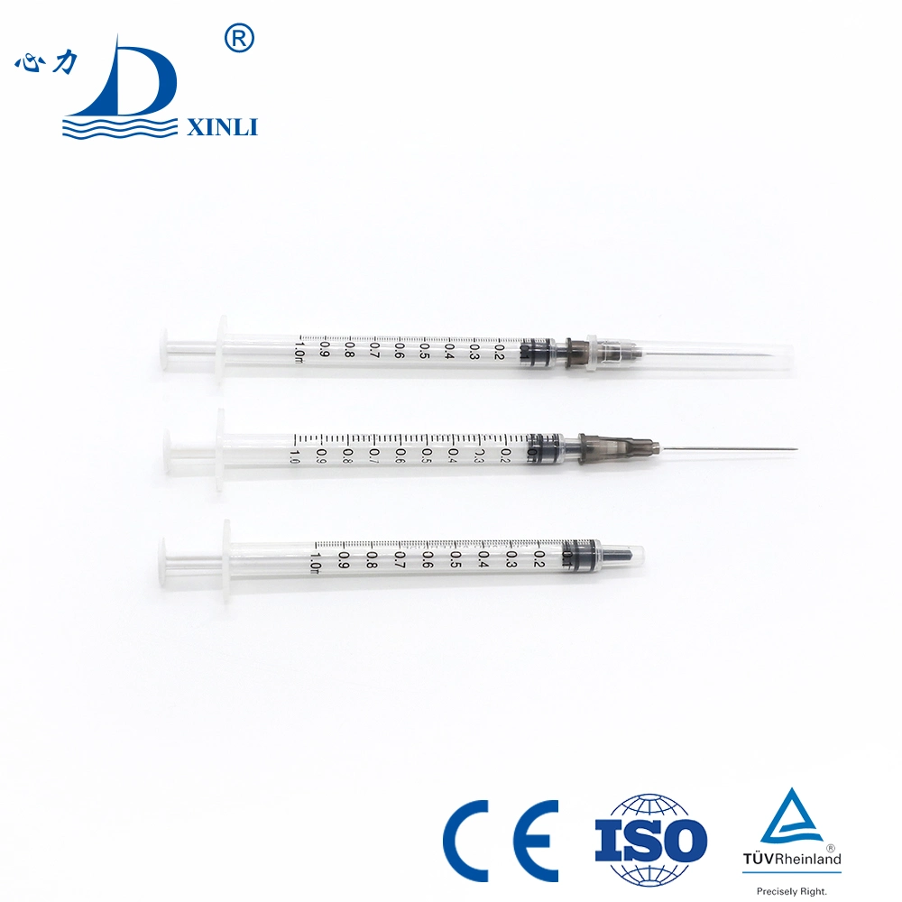 Disposable Medical Sterile Injection Syringe with Hypodermic Needle for Veterinary and Pet Animal Luer Lock/ Luer Slip