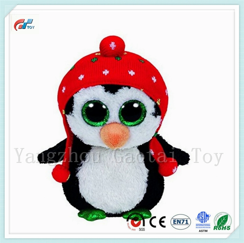 Ty Ojos grandes animales de peluche Pingüino de peluche juguete Bebé