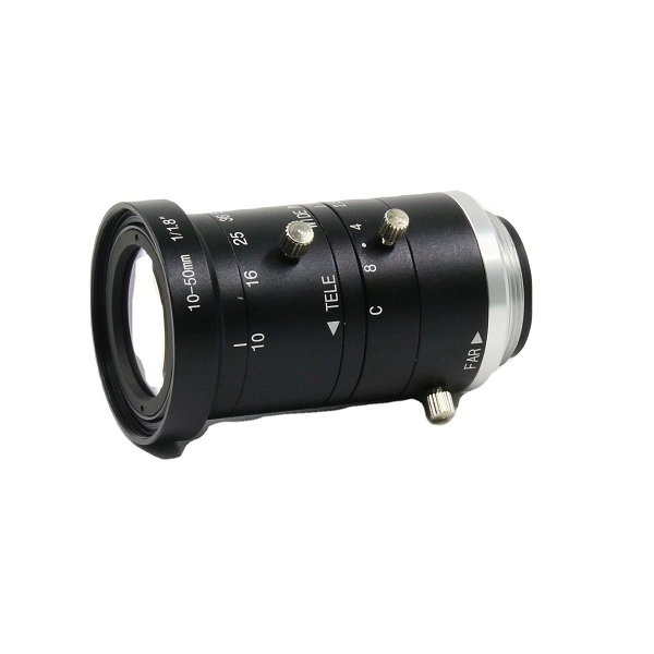 F2.8 10~50mm 1/1.8" 8MP C-Mount 5X Zoom Industrial Camera Machine Vision Lens