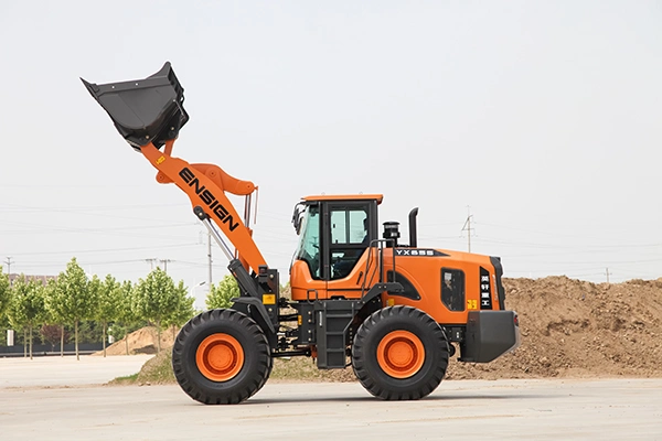 Chinesische Baumaschinen 5 Ton Radlader Ensign Yx655 mit Mechanische Steuerung