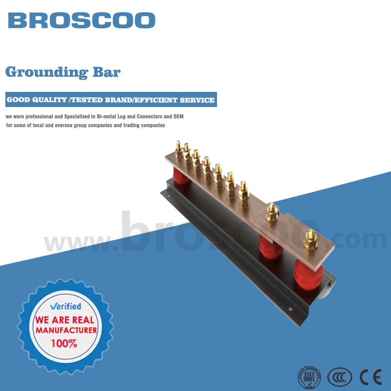 Electric Power Transmission Copper Ground 630A Earth Bus Bar