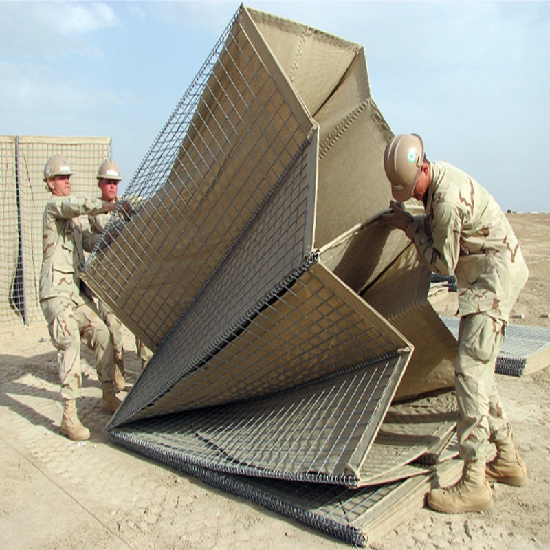 Military Use Sand Wall Defensive Barrier Welded Gabion Box Ballistic Protection Barrier