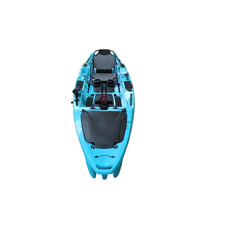 Good Quality Wholesale/Supplier OEM 13FT Vicking Sit on Top Sea Blow up Foot Pedal Drive Single Fishing Kayak