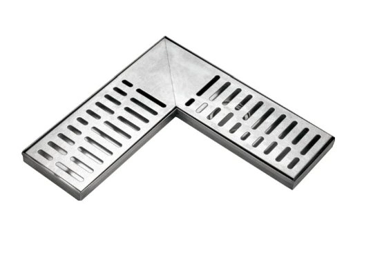 Drain de plancher d'angle de l'angle faites en acier inoxydable 304