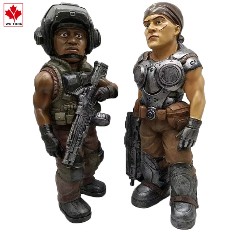 Wholesale/Supplier Home Decoration Resin Brave Warrior Figurine Money Bank Gifts