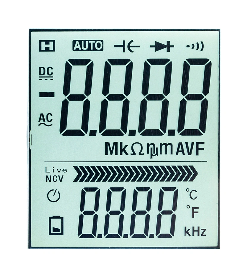 Custom Meter LCD Screen Tn Htn 7 Segment Monochrome LCD Panel LCD Display for Meter Display /Multimeter Display in China Display Factory