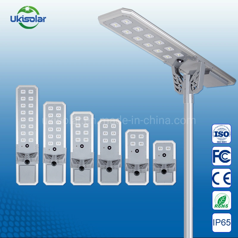 Ukisolar All in One Integrated LED Solar Street Power Security Garden Warm Lamp Lights Lighting Decoration Energy Saving Lamps Bulb Light 100W 120W