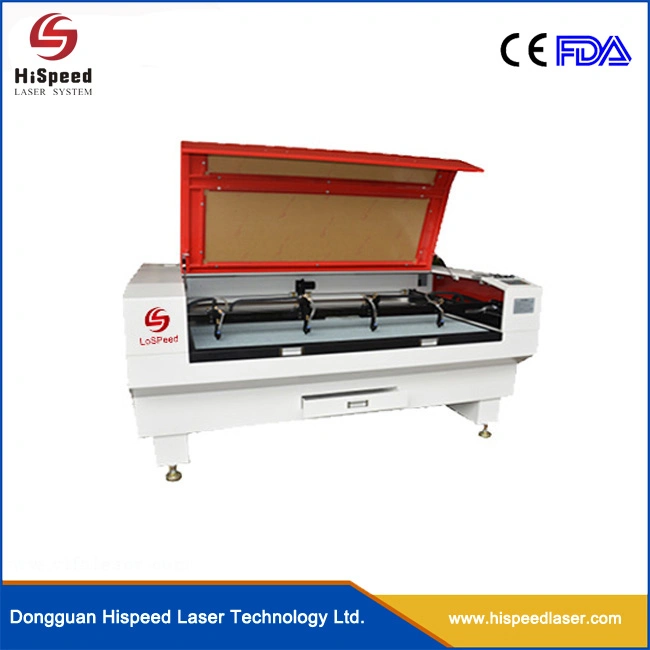 Hispeedlaser Acrylic Wood MDF Cardboard Plastic Rubber PVC Foam Fabric Leather CO2 Laser Cutting Machine