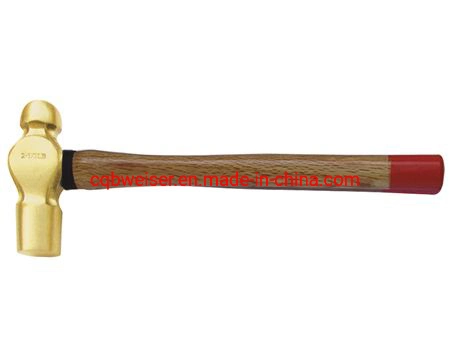 Wood Fiber Handle Polished Ball Pein Hammer