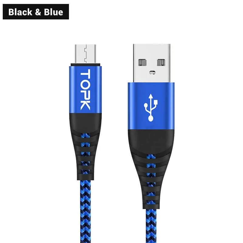 Cables USB-C a USB-a 3,1A para carga y datos Android Sincronización