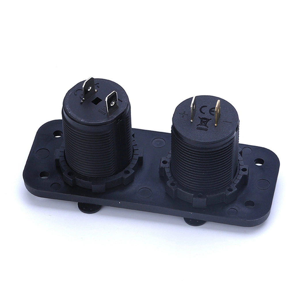 12V Dual USB Charger Power Adapter 2 in 1 Cigarette Lighter Socket 5V 3.1A for Car Motorcycle