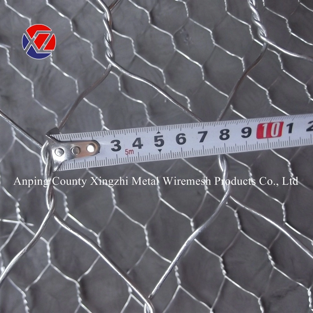 245g Min Fully Galvanized Hexagonal Gabion Wire Mesh Wall