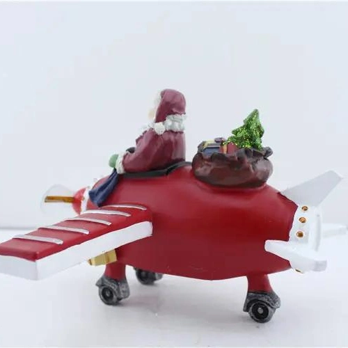 Wholesale/Supplier Resin Christmas Toys Decoration with LED Lights Santa Crafts