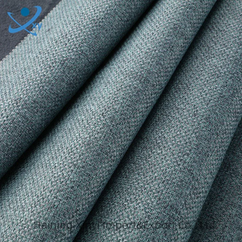 China Textile Wholesale/Supplier Fashion Upholstery Fabric Plain Linen 100% Polyester Linen Fabrics for Sofa