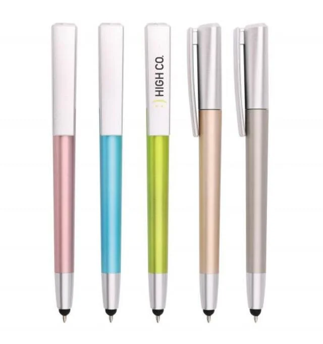 Stylo à bille en plastique de bureau, stylet, stylo à bille d'écran tactile, stylo à bille d'affaires, stylo à bille avec logo personnalisé, stylo à bille cadeau promotionnel