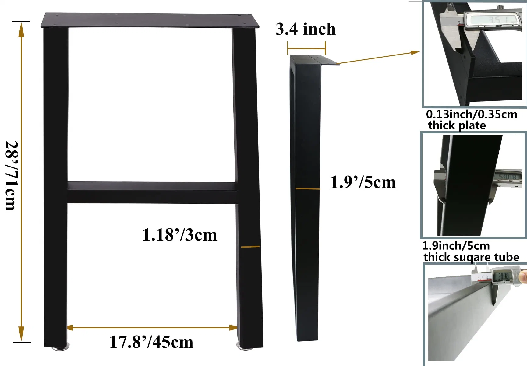 Wholesale/Supplier Table Metal Plastic Steel Furniture Sofa Adjustable Legs Feet Parts Furniture Hardware Accessories