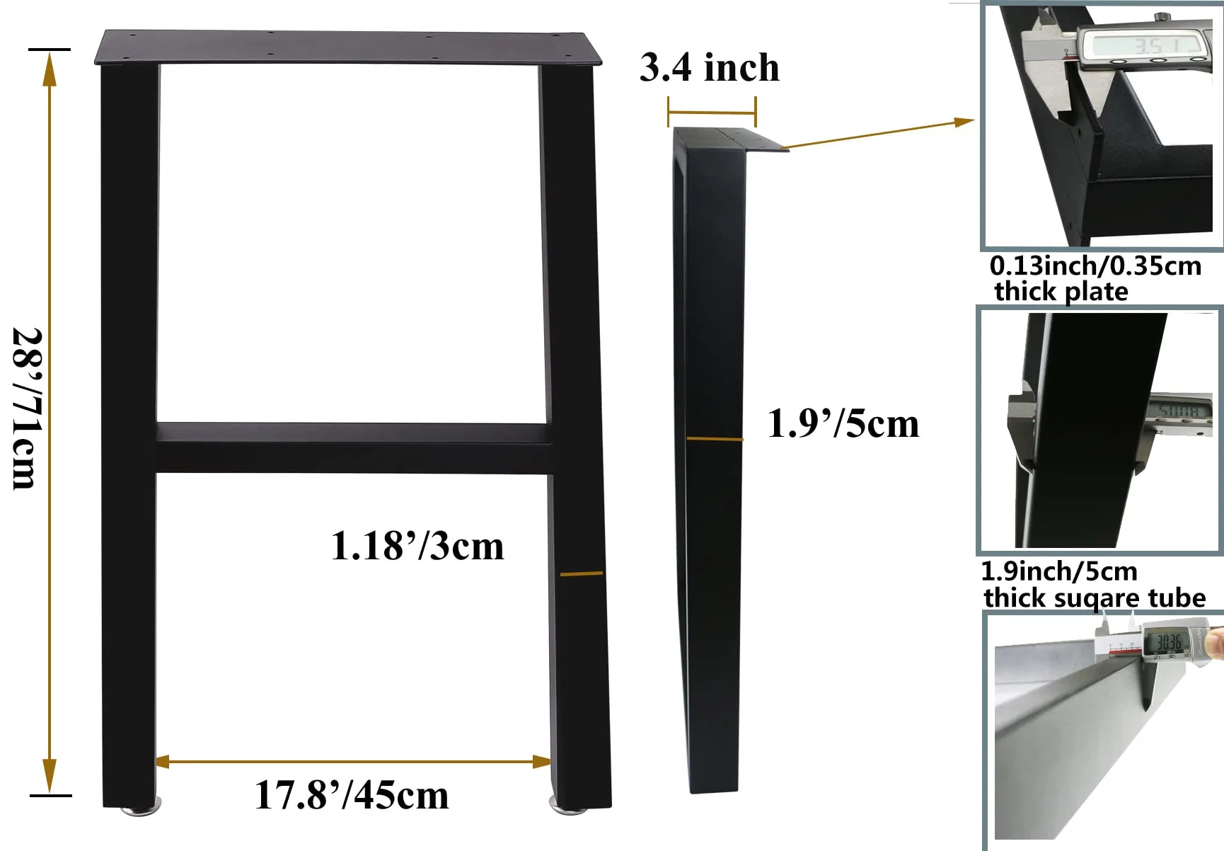 Mesa de acero de plástico de metal mayorista muebles Sofa pies patas ajustables las piezas de mobiliario Accesorios de hardware