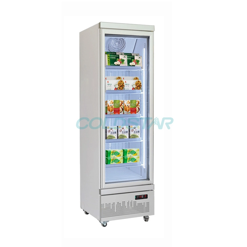 Supermarket 3 Doors Freezer Glass Display Freezing Merchandise