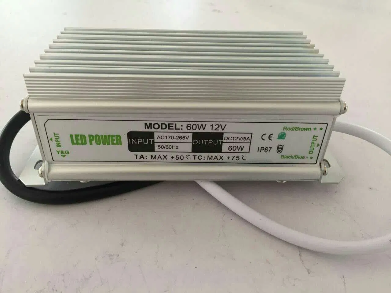 100W 12V 24V Waterproof IP67 LED Power Supply LED Driver