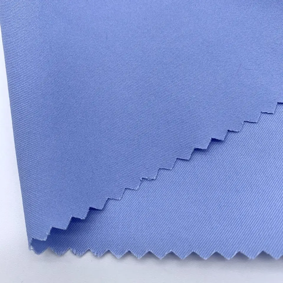 Hot Selling Soft 94%Recycled Polyester Nylon 6%Spandex Maft Twill Fabric for Coat Trousers