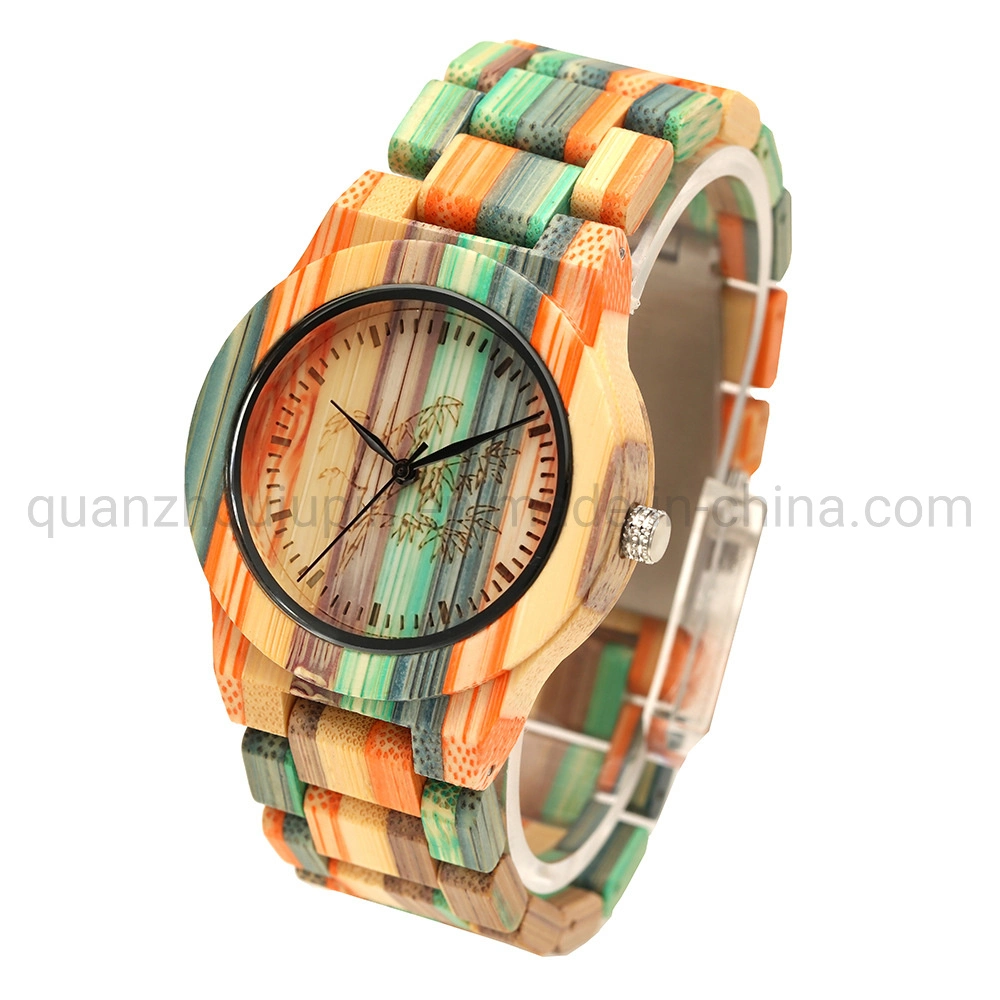 OEM Wooden Colorful Fashionable Cool Male Female Quartz Watch