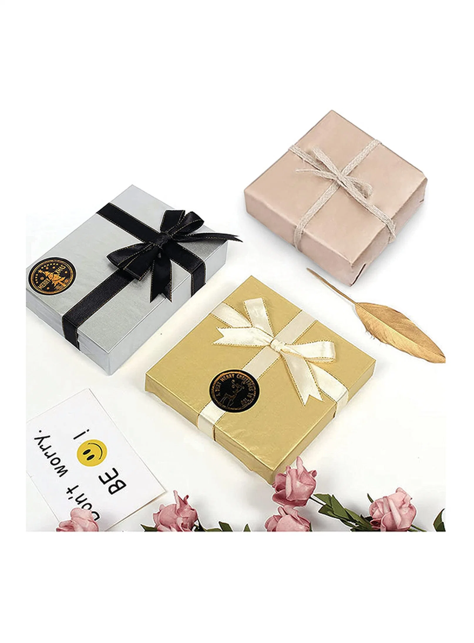 20 Inch 4pk Promotional Gold Silver Rose Gold Foil Design for All Romantic Events 16GSM Metallic Tissue Paper Gift Wrapping Paper