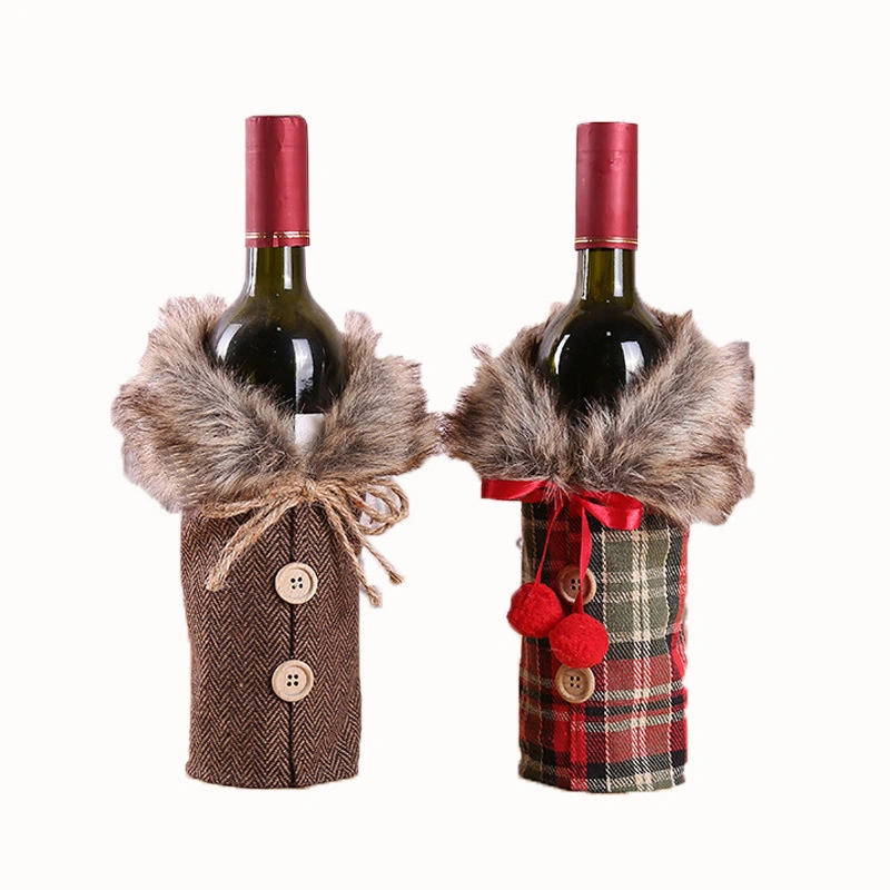 Christmas Decorations, New European and American Red Wine Bottlesset