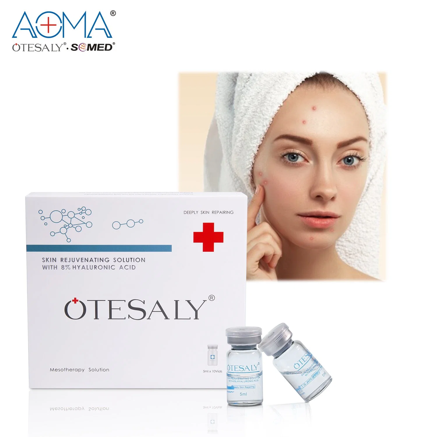 50ml Injectable Hyaluronic Acid Skin Rejuvenation Whitening Injection Mesoterapia Serum Otesaly Price