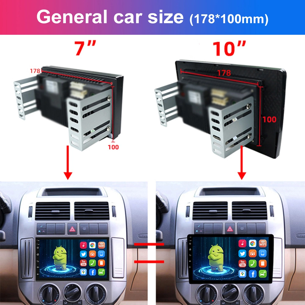 in Stock 7inch Android 10 Video USB Bt FM Play Music Touch Screen Car Radios Android