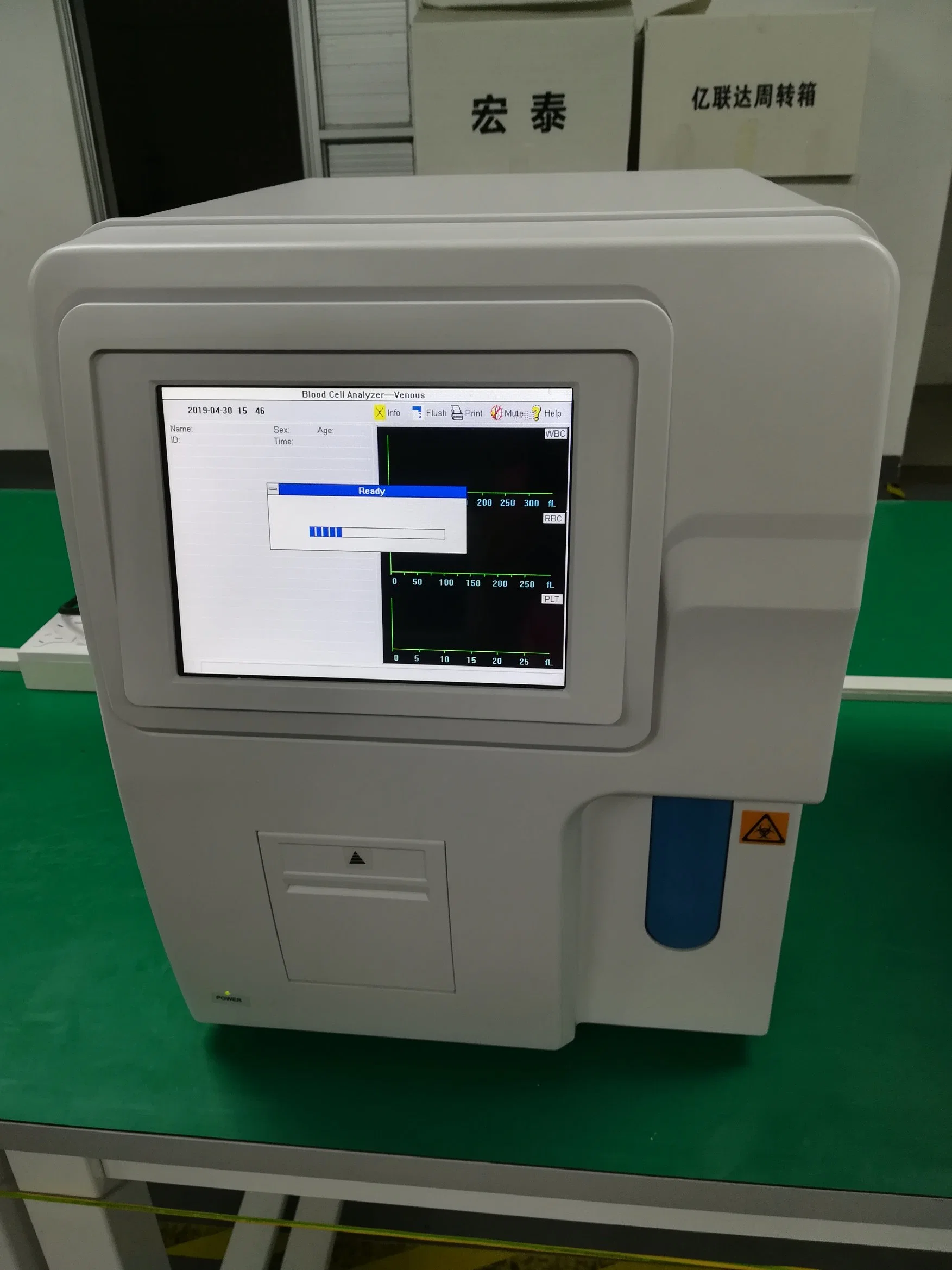 Barato Sistema aberto 3 Dif Analisador de Hematologia totalmente automático Instrumento Médico