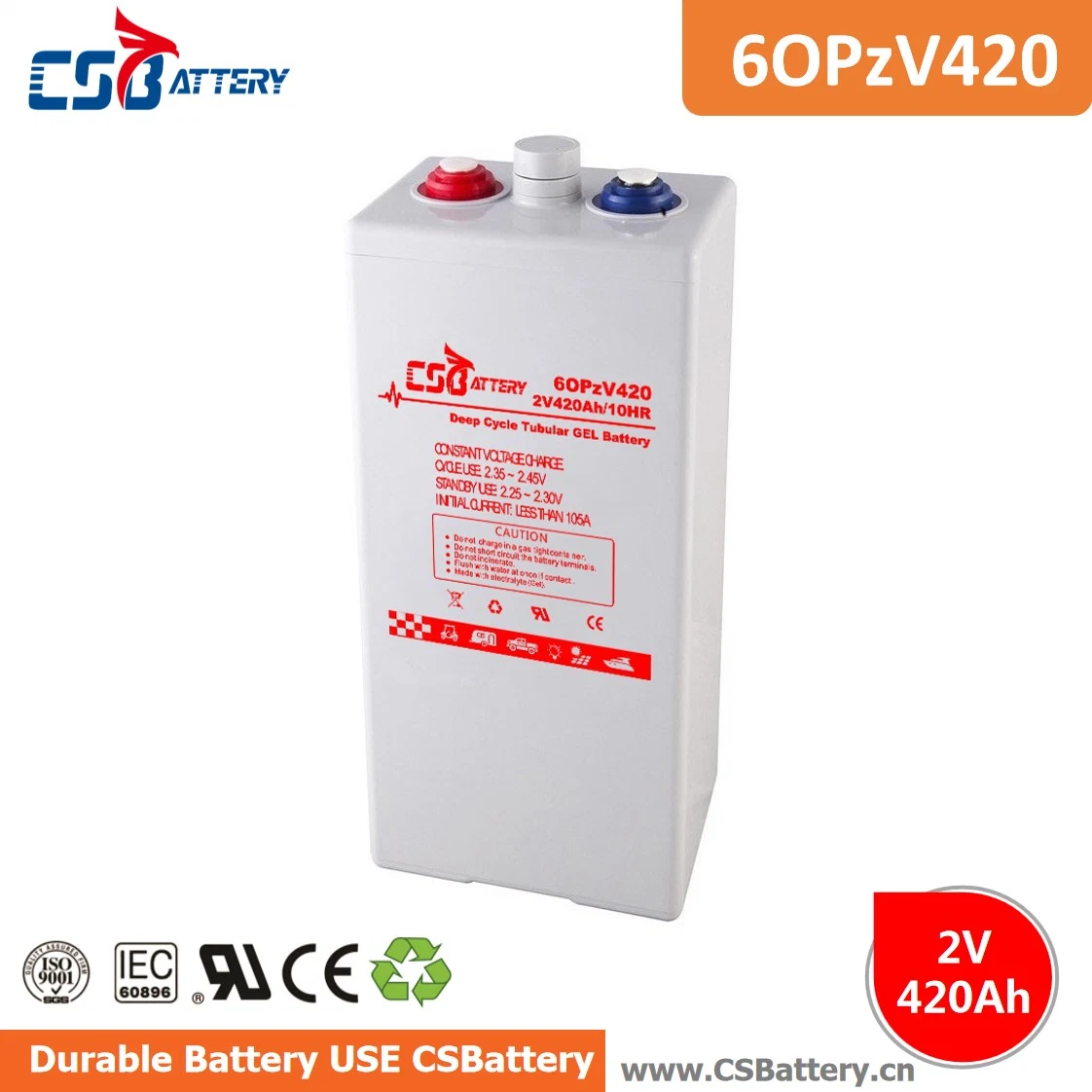 Csbattery 2V250ah plaques tubulaires Opzv Bateriafor suffisant-Capacity/PV-Solar-Inverter/Solar-Accumulator/Backup-Power/vs: Sacred-Sun/Ritar/Alina