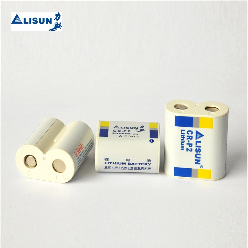 Non Rechargeable Lithium Battery From Lisun Battery Factory Cr-P2 1500mAh 6.0V for Smoke Alarm