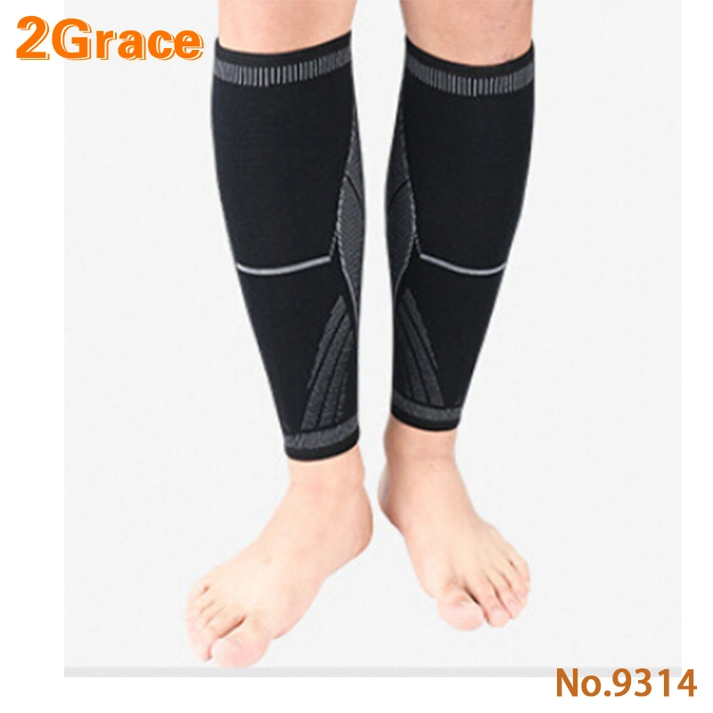 Professional Flexible Sports Knitting Weaving Calf Protection for Sports Security